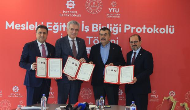 MEB, İSO ve YT&Uuml; arasında mesleki eğitimde dev iş birliği protokol&uuml;