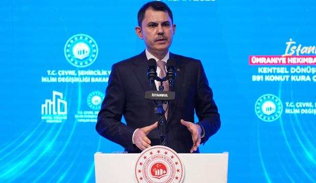 Bakan Murat Kurum'dan t&uuml;m vatandaşlara kentsel d&ouml;n&uuml;ş&uuml;m &ccedil;ağrısı