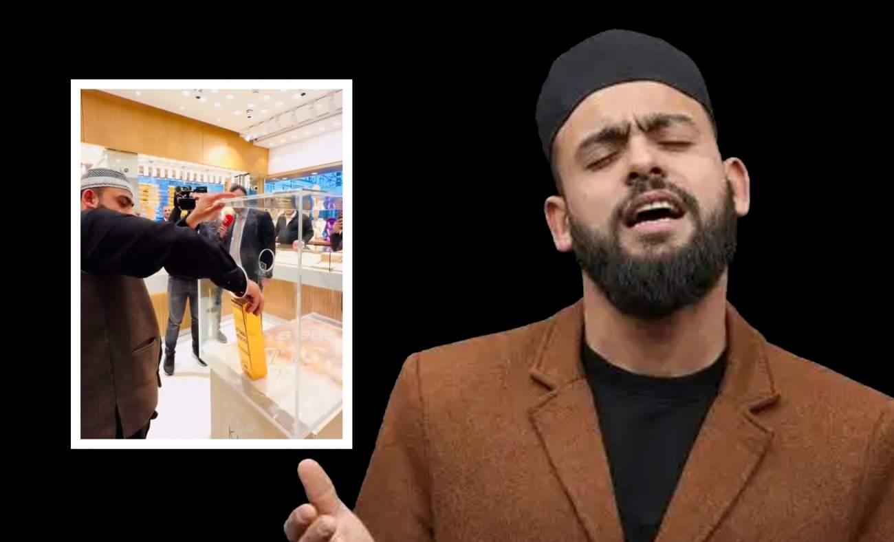 Celal Karat&uuml;re, cam fanustaki 5 kilogramlık k&uuml;l&ccedil;e altını tek hamlede &ccedil;ıkardı!