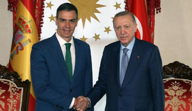 Cumhurbaşkanı Erdoğan, İspanya Başbakanı Sanchez ile g&ouml;r&uuml;şt&uuml;