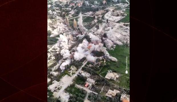 İsrail ordusu paylaştı: G&uuml;ney L&uuml;bnan&rsquo;da yıkım g&ouml;r&uuml;nt&uuml;leri