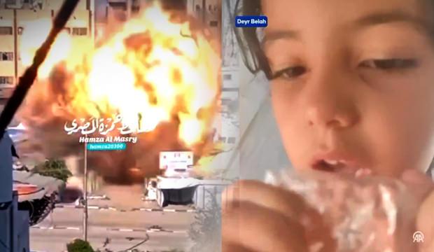 İsrail saldırısı canlı yayına yansıdı! Bebek ve &ccedil;ocukların &ccedil;ığlıkları y&uuml;rek sızlattı