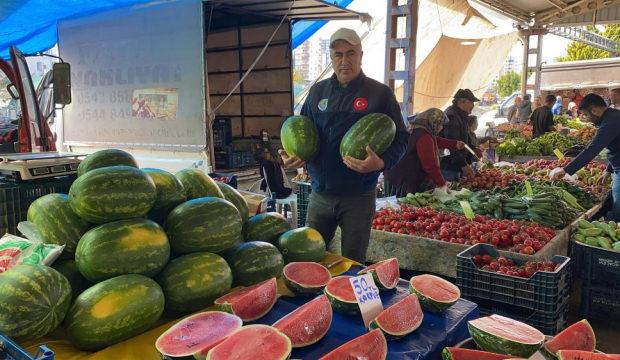 Karpuz pazara dilim dilim d&uuml;şt&uuml;: Kilosu 50 TL