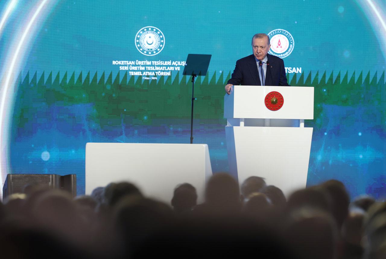 Cumhurbaşkanı Erdoğan, ROKETSAN Üretim Tesisleri Açılışı ve Temel Atma Töreni'ne katıldı.