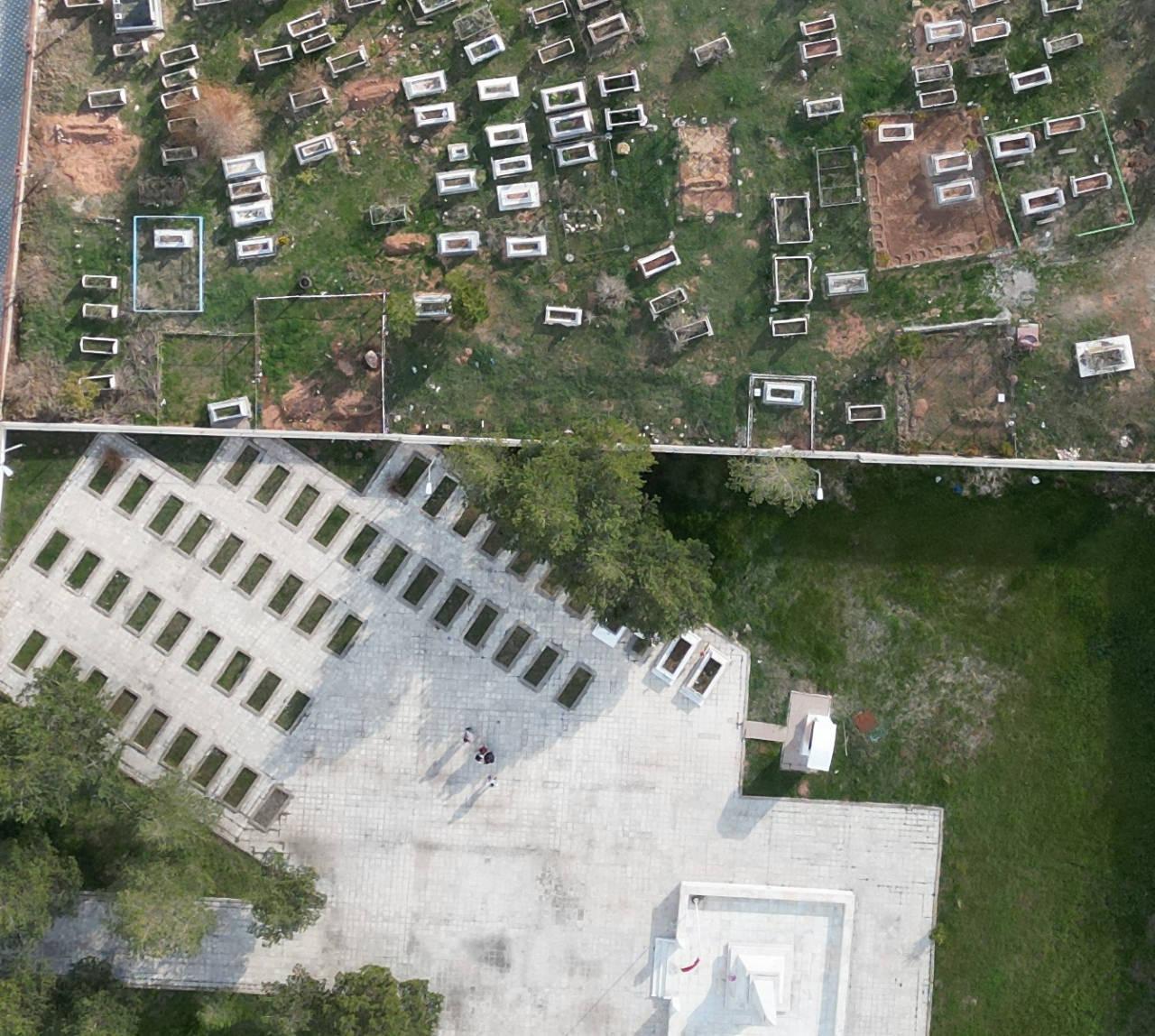 Yıldırım Mezarlığı'nda görüntü