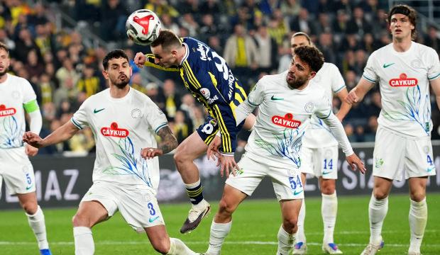 Fenerbah&ccedil;e'nin 13 ma&ccedil;lık Rizespor serisi sona erdi