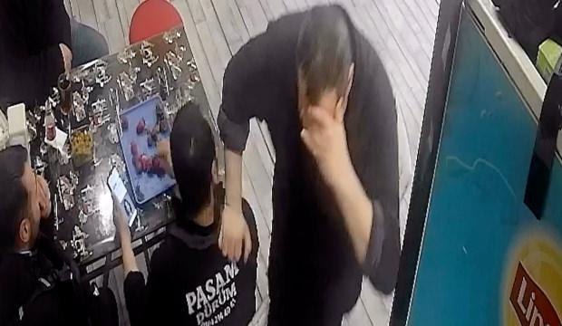 Nefes borusuna &ccedil;ilek ka&ccedil;an d&ouml;ner ustasını kurye hemlich manevrasıyla kurtardı