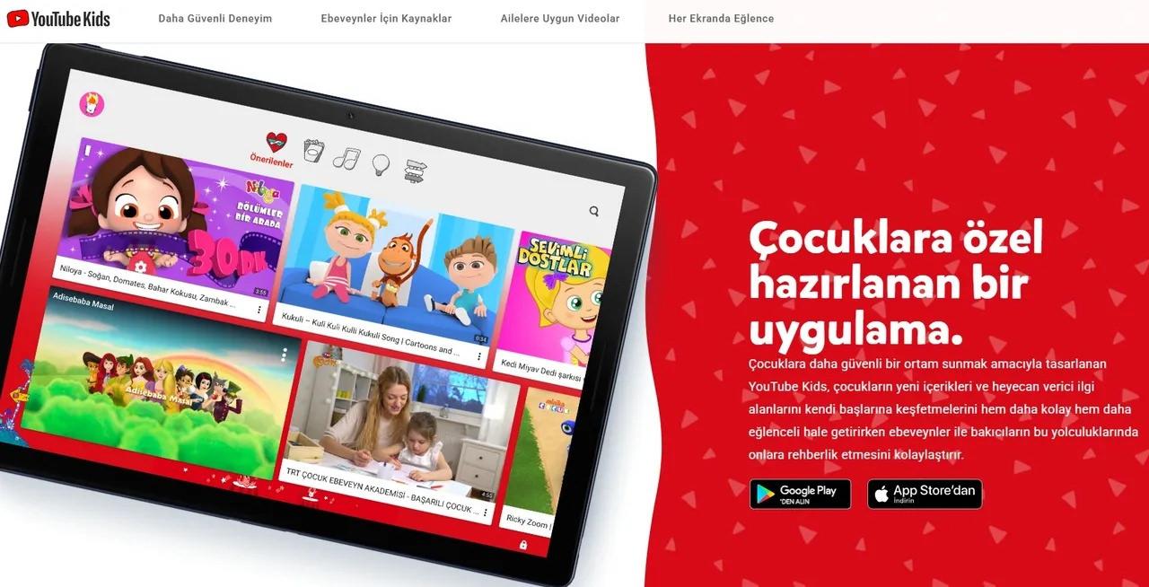 YouTube Kids, dünya genelinde ilk olarak 24 Şubat 2015'te Android ve iOS mobil uygulaması olarak piyasaya sürülmüştü. Türkiye'de ise 23 Nisan Ulusal Egemenlik ve Çocuk Bayramı haftasına özel olarak 20-21 Nisan 2021 tarihlerinde kullanıma açılmıştı.