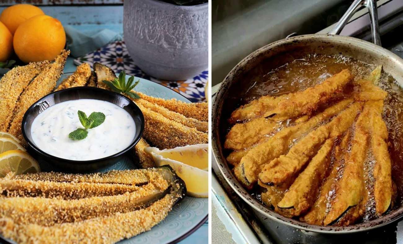 Dışı kıtır, i&ccedil;i yumuşacık lezzetli &ccedil;ıtır yelpaze patlıcan!