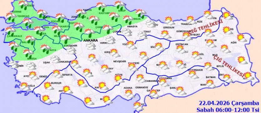 22 Nisan hava durumu