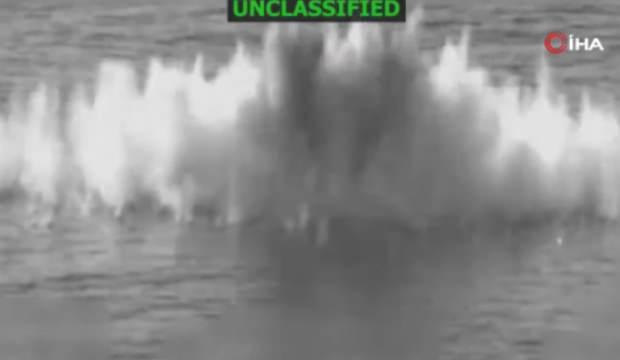 ABD durmuyor! Yine vurdu! G&ouml;r&uuml;nt&uuml;ler yayınlandı