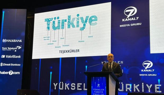 Bakan Şimşek'ten Kanal 7 'Y&uuml;kselen T&uuml;rkiye Zirveleri'nde yapay zeka &ccedil;ağına vurgu!