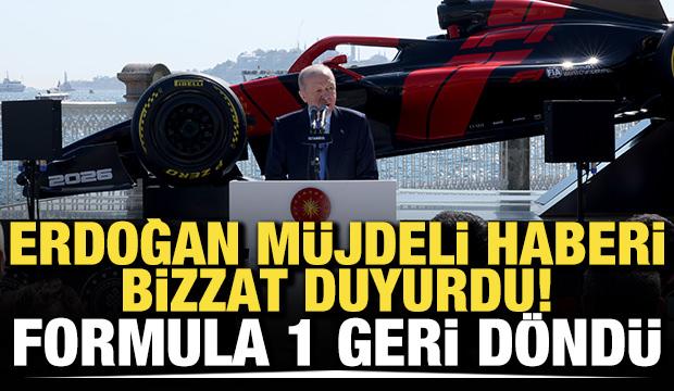Erdoğan m&uuml;jdeyi duyurdu! Formula 1 T&uuml;rkiye'ye geri d&ouml;nd&uuml;...