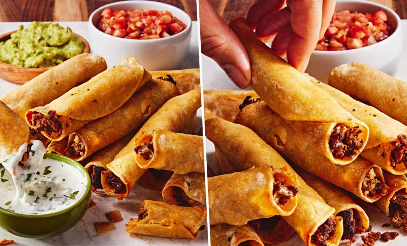 Evde Meksika r&uuml;zgarı: &Ccedil;ıtır kıymalı taquitos tarifi!