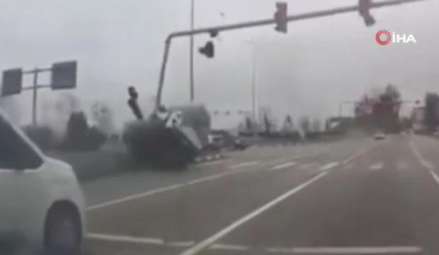 Giresun'da direğe &ccedil;arpan otomobil takla attı: Aynı aileden 4 kişi &ouml;l&uuml;mden d&ouml;nd&uuml;