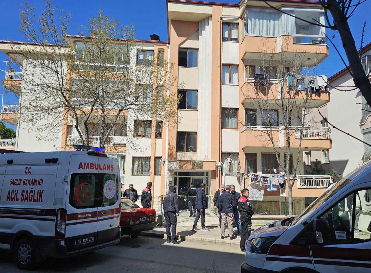 Komşu cinayetinin yaşandığı olay yeri. 