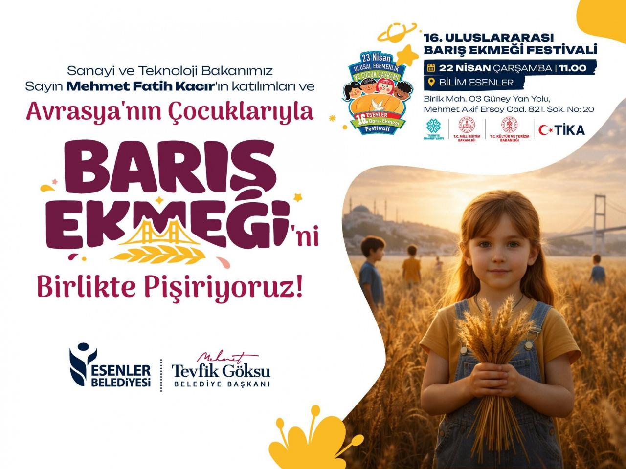 22 Nisan'da Barış Ekmeği'ni pişirecekler