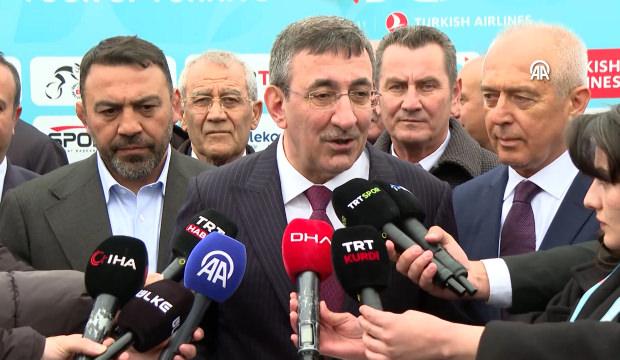  Cumhurbaşkanlığı T&uuml;rkiye Bisiklet Turu sonrası Cevdet Yılmaza'dan &ouml;zel a&ccedil;ıklamalar