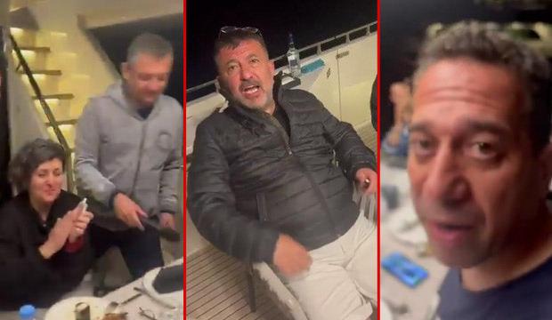 Teleferik faciasının olduğu g&uuml;n &Ouml;zel ve Başarır rakı sofrası kurmuş!