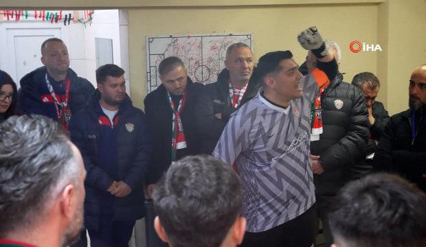 Osmanelispor kaptanı Mete Aktemur şampiyonluk ma&ccedil;ı &ouml;ncesi  konuşması b&uuml;y&uuml;k ses getirdi