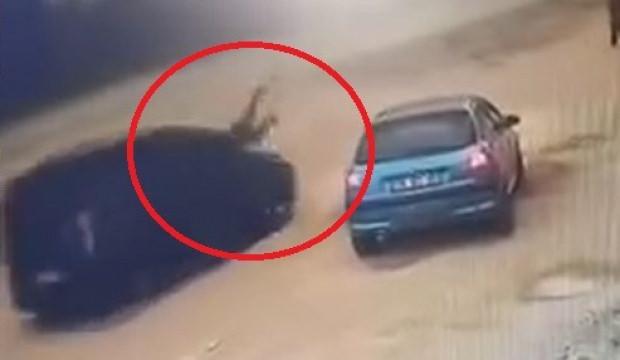 Giresun'da hafif ticari aracıyla husumetlisine &ccedil;arpıp ka&ccedil;tı: O anlar kamerada