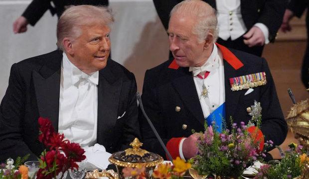 İngiltere Kralı Charles'ın Trump'a y&ouml;nelik s&ouml;zleri yemeğe damga vurdu