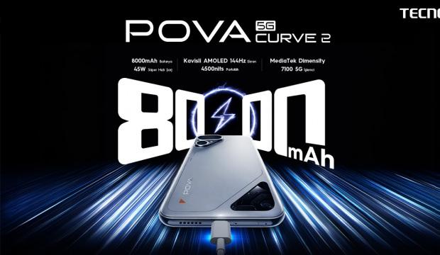 TECNO'dan 8000 mAh bataryalı POVA Curve 2