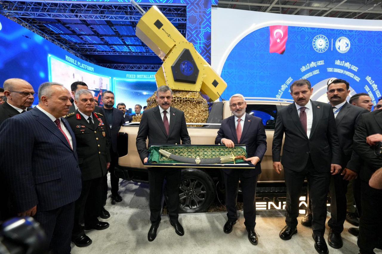 İçişleri Bakanı Mustafa Çiftçi, SAHA 2026'da.