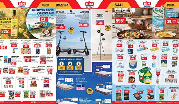 BİM Akt&uuml;el &uuml;r&uuml;nleri kataloğu 12 Mayıs: Scooter, &Ccedil;ift Kişilik Yatak, Dana Baton Kavurma...