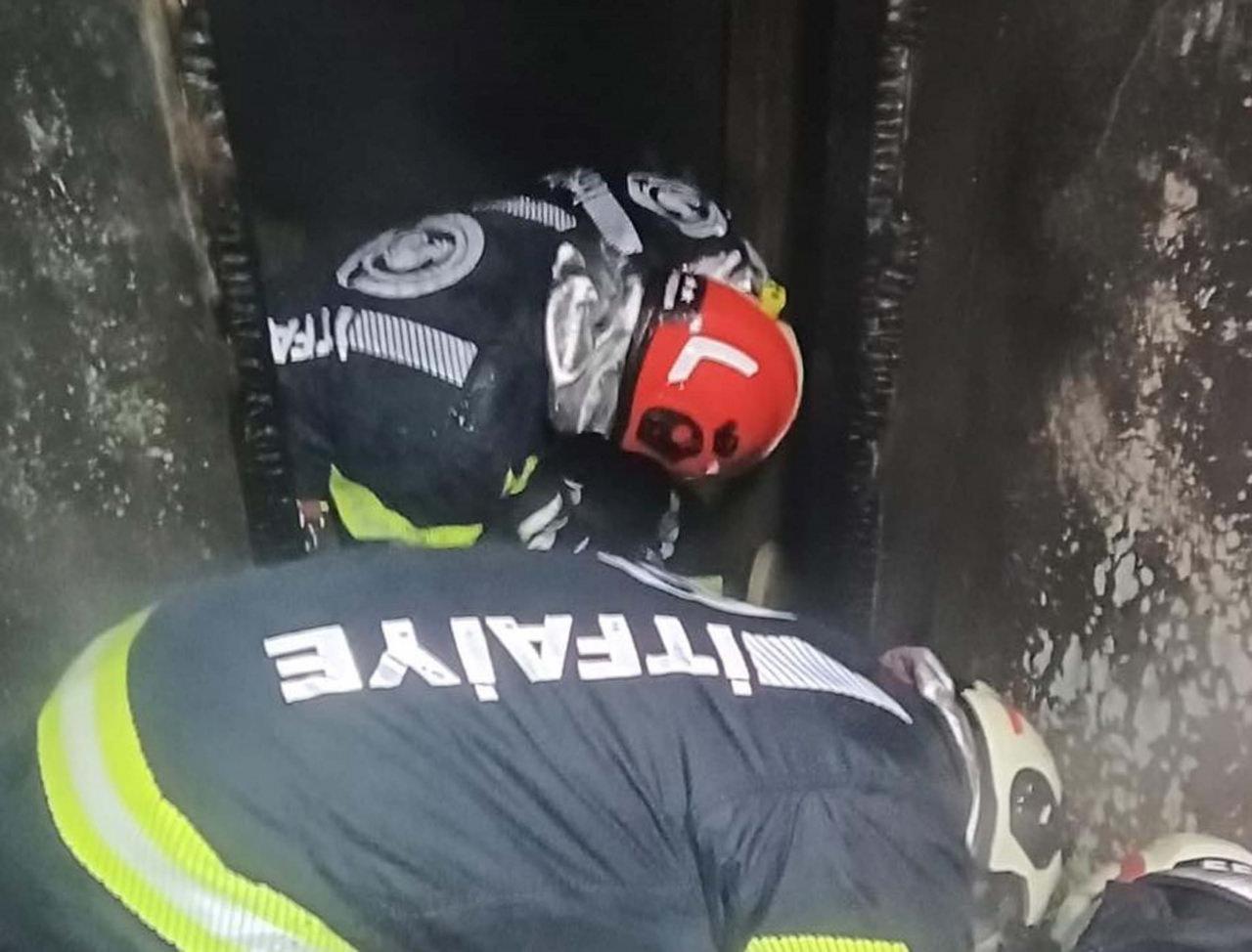 Yangın 1 saatte söndürüldü. 