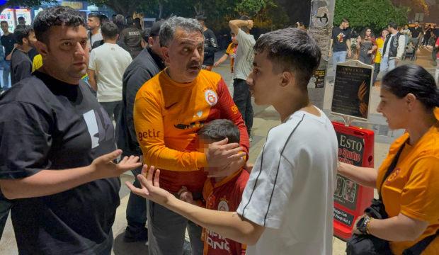 Şampiyonluk kutlaması kabusa d&ouml;nd&uuml;! 7 yaşındaki &ccedil;ocuğun y&uuml;z&uuml;ne alkol şişesi fırlattılar