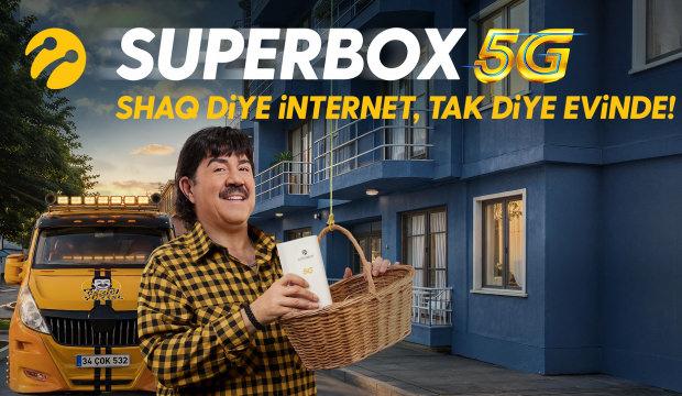 Shaq diye internet, tak diye evinizde: Turkcell Superbox 5G