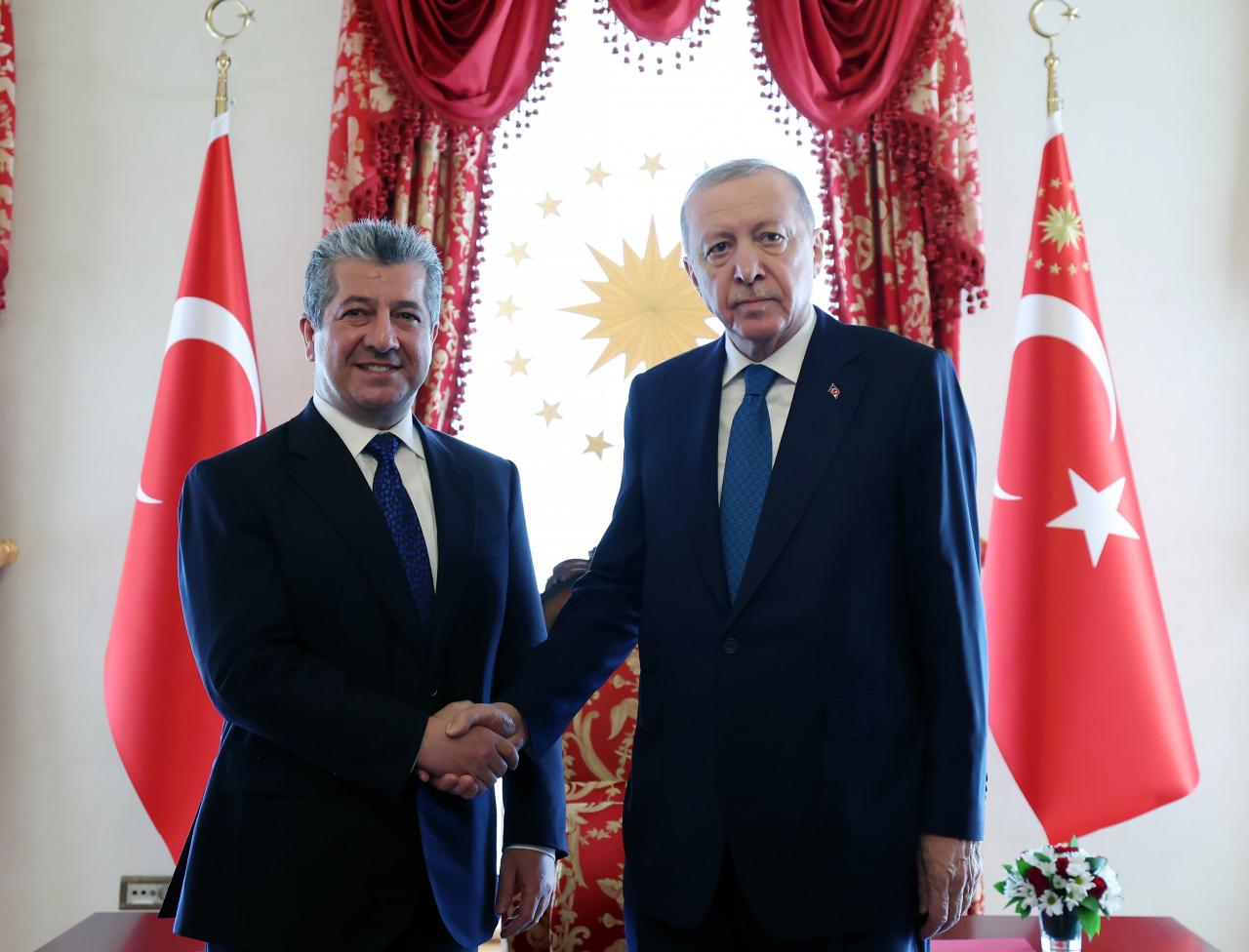 Recep Tayyip Erdoğan ve Mesrur Barzani