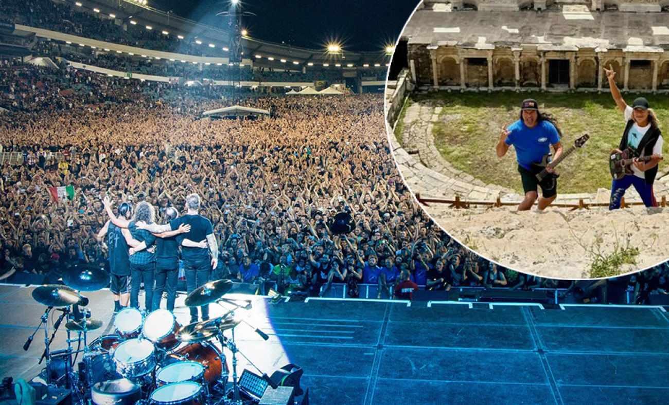 Metallica &uuml;yeleri Kirk Hammett ve Robert Trujillo'dan gizli Pamukkale ziyareti!