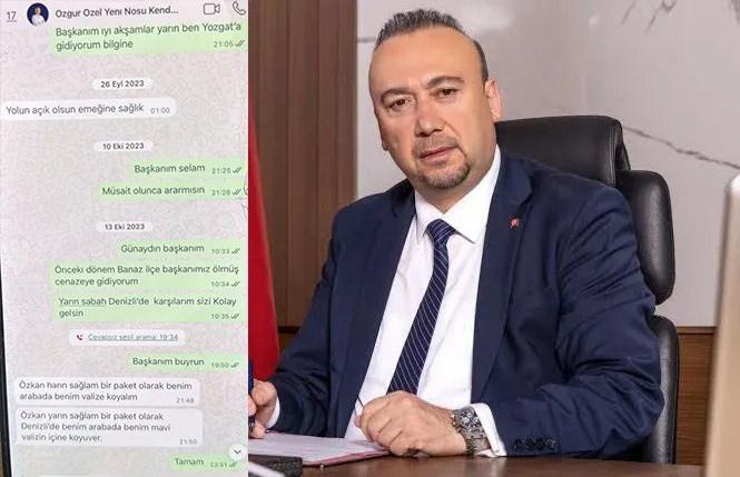 Özkan Yalım ve Özgür Özel arasındaki mesajlar