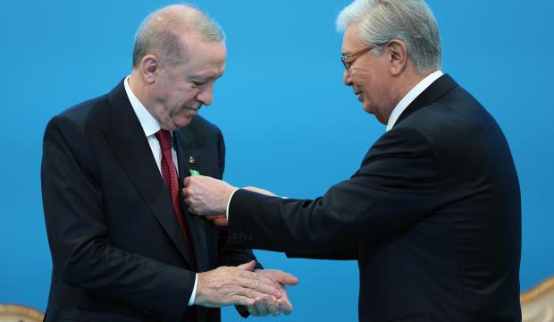 Kazakistan'dan anlamlı jest! İlk kez Cumhurbaşkanı Erdoğan'a verildi!