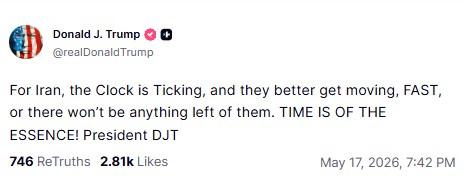 Trump'ın ilgili paylaşımı