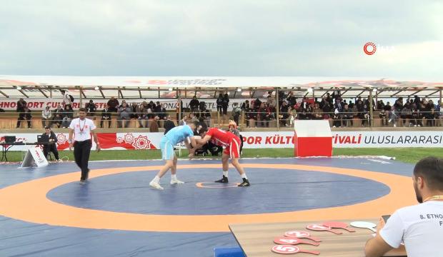 8. Etnospor Festivali&rsquo;nde bir ilk: Uluslararası G&uuml;reş Kupası d&uuml;zenlendi