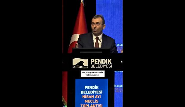 Pendik Belediye başkanı Ahmet Cin iptal edilen Pendik metro hattına tepki g&ouml;sterdi