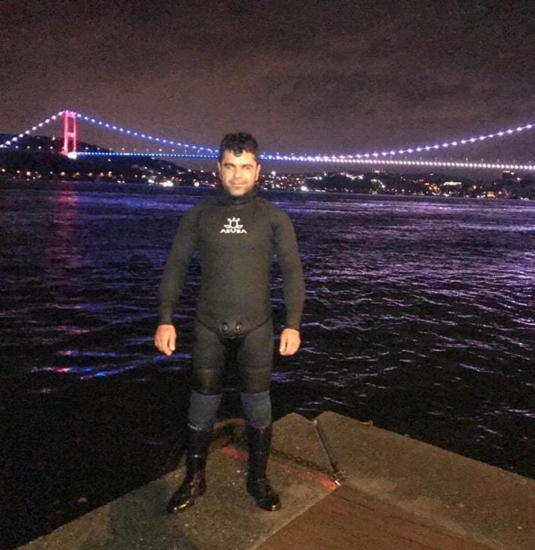 Oksijen tüpüyle denize dalan Cemil Salman (39), kayboldu