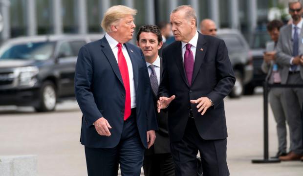 Cumhurbaşkanı Erdoğan, ABD Başkanı Trump ile g&ouml;r&uuml;şt&uuml;