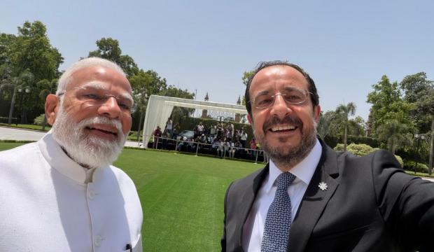 Hristodulidis ve Modi imzaları attı! "G&uuml;ney Kıbrıs Hindistan i&ccedil;in bir &uuml;s olacak"
