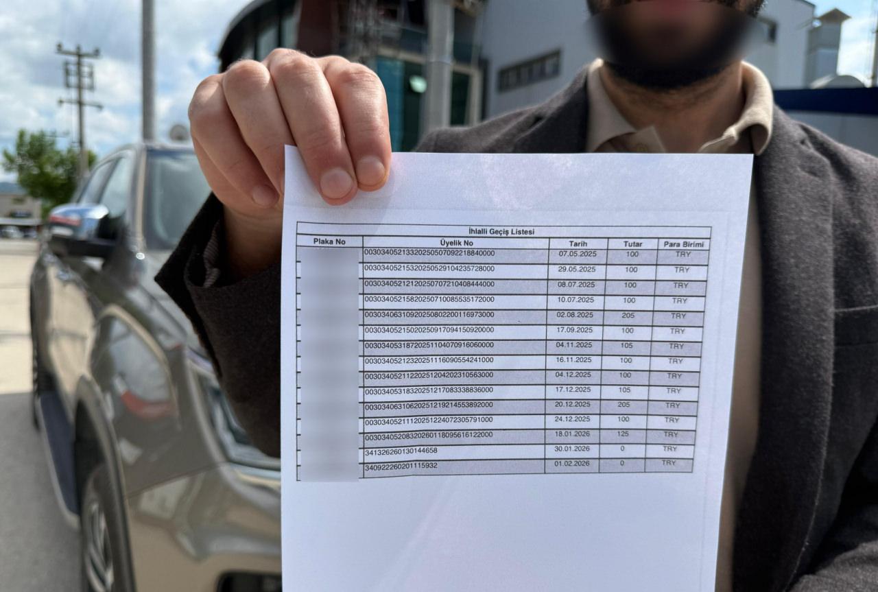 Bursa'daki vatandaşa gelen icra takibi.