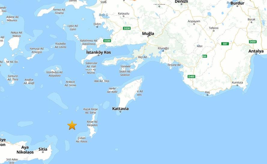 Ege Denizi'nde deprem oldu
