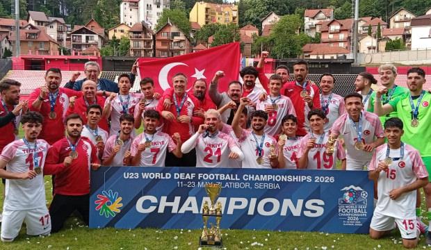 İşitme Engelliler Futbol Milli Takımı, d&uuml;nya şampiyonu oldu