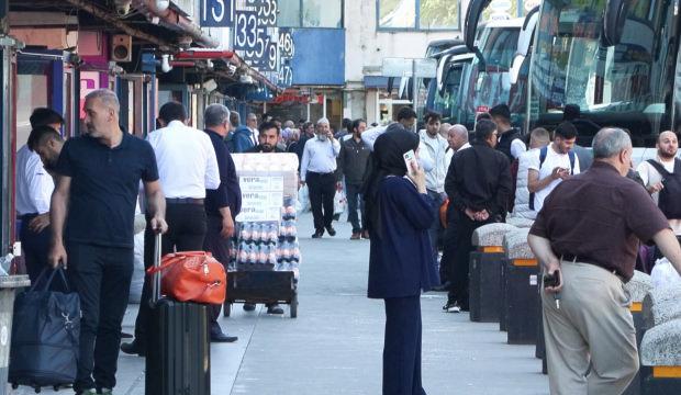 15 Temmuz Demokrasi Otogarı'nda bayram d&ouml;n&uuml;ş&uuml; yoğunluğu
