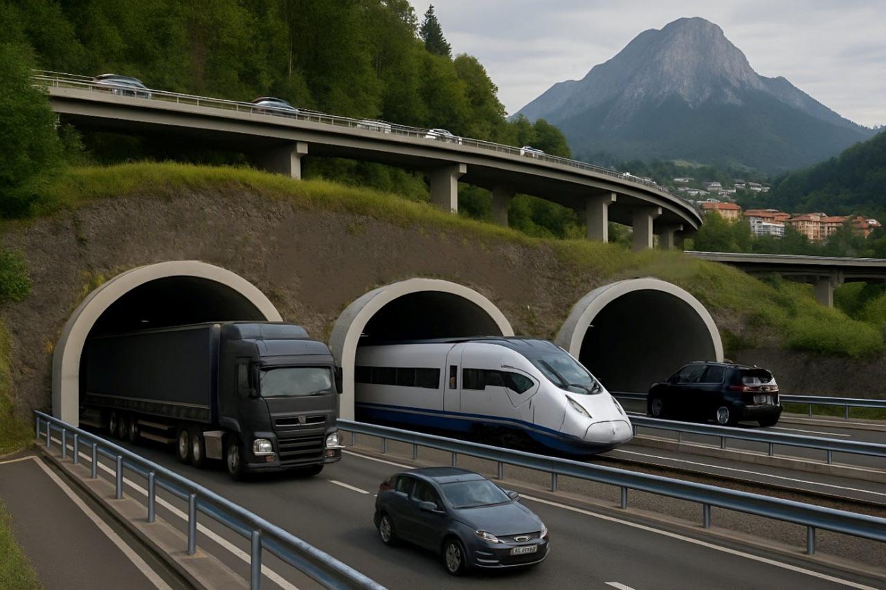 1 saatlik yol 5 dakikaya düşüyor! Dünyanın ilk 3 tüplü tüneli olacak