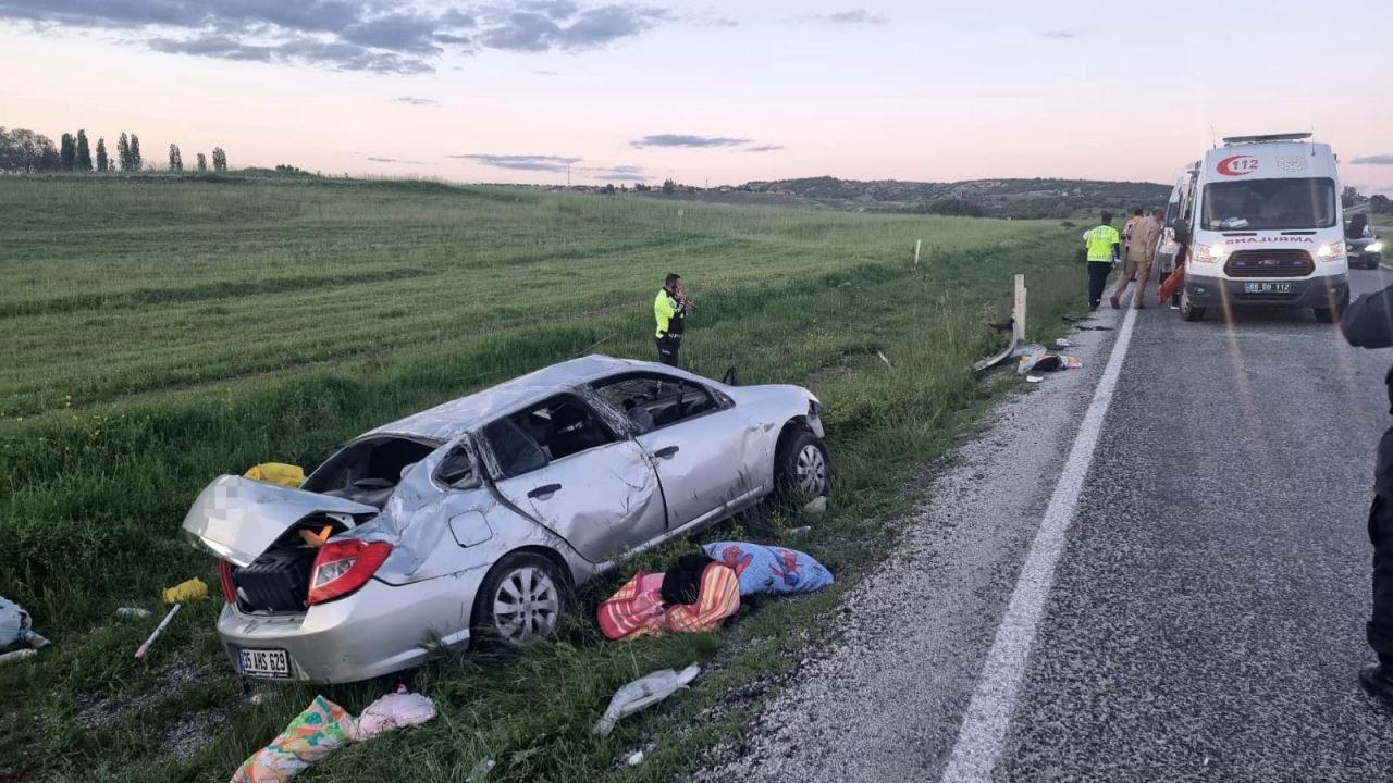 Yozgat’ta otomobil takla attı: 1 ölü, 3 yaralı