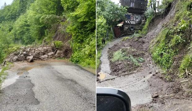 Artvin'i sağanak vurdu: Dereler taştı, k&ouml;y yolları kapandı