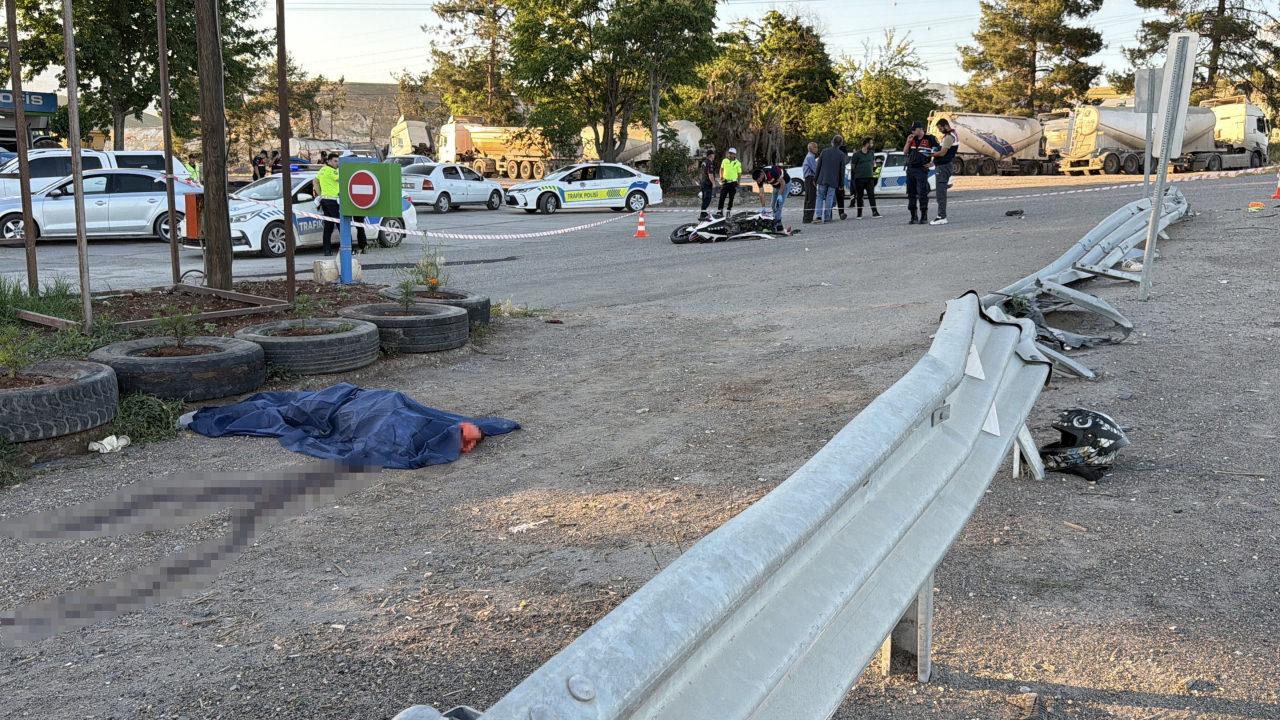 Adıyaman'daki ölüm virajında motosiklet takla attı: 1 ölü